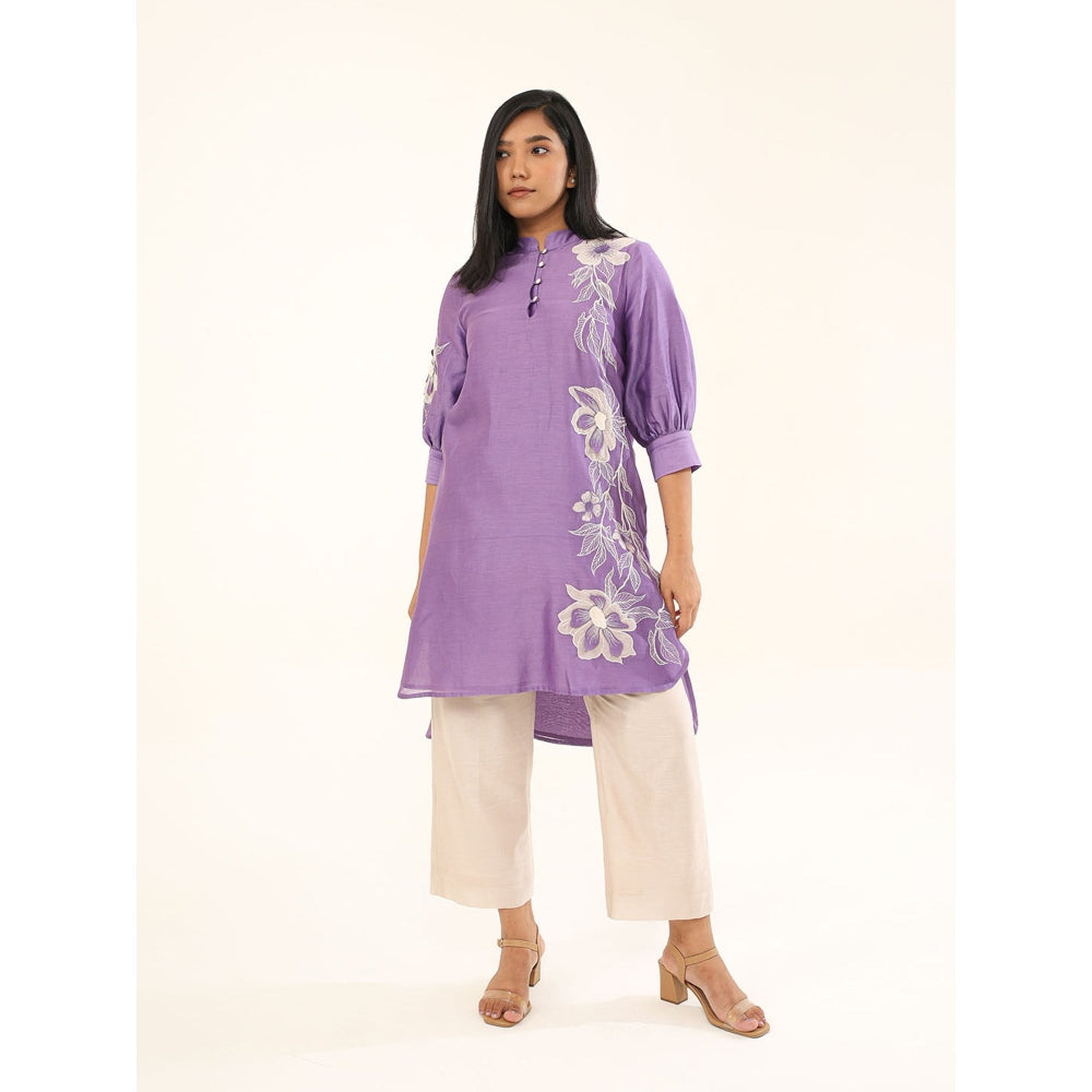 ORIGANI Peony Passion Suit Kurta with Pant (Set of 2)