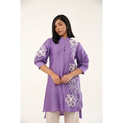ORIGANI Peony Passion Suit Kurta with Pant (Set of 2)