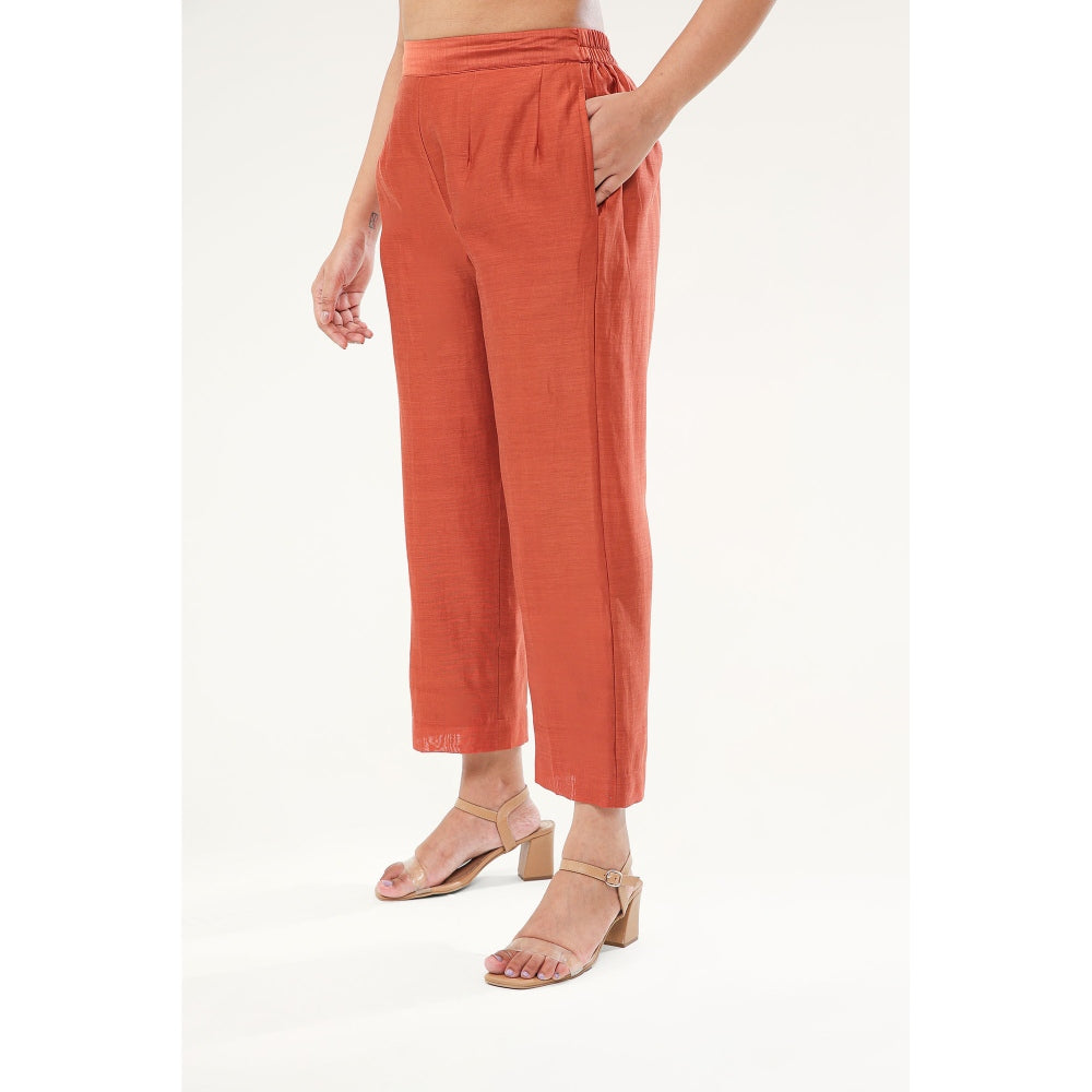 ORIGANI Jasmine Trouser - Rust
