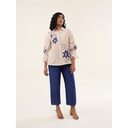 ORIGANI Zinnia Trouser - Blue