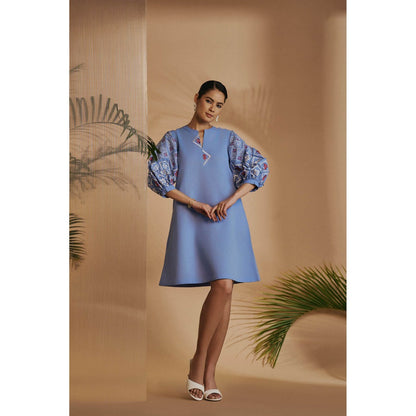 ORIGANI Blue Rainforest Dress