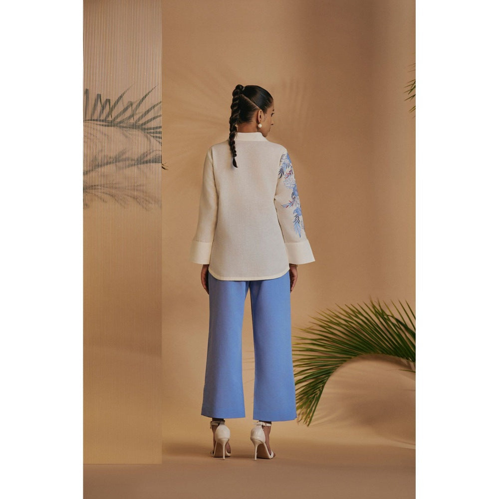 ORIGANI Blue Flora Pant