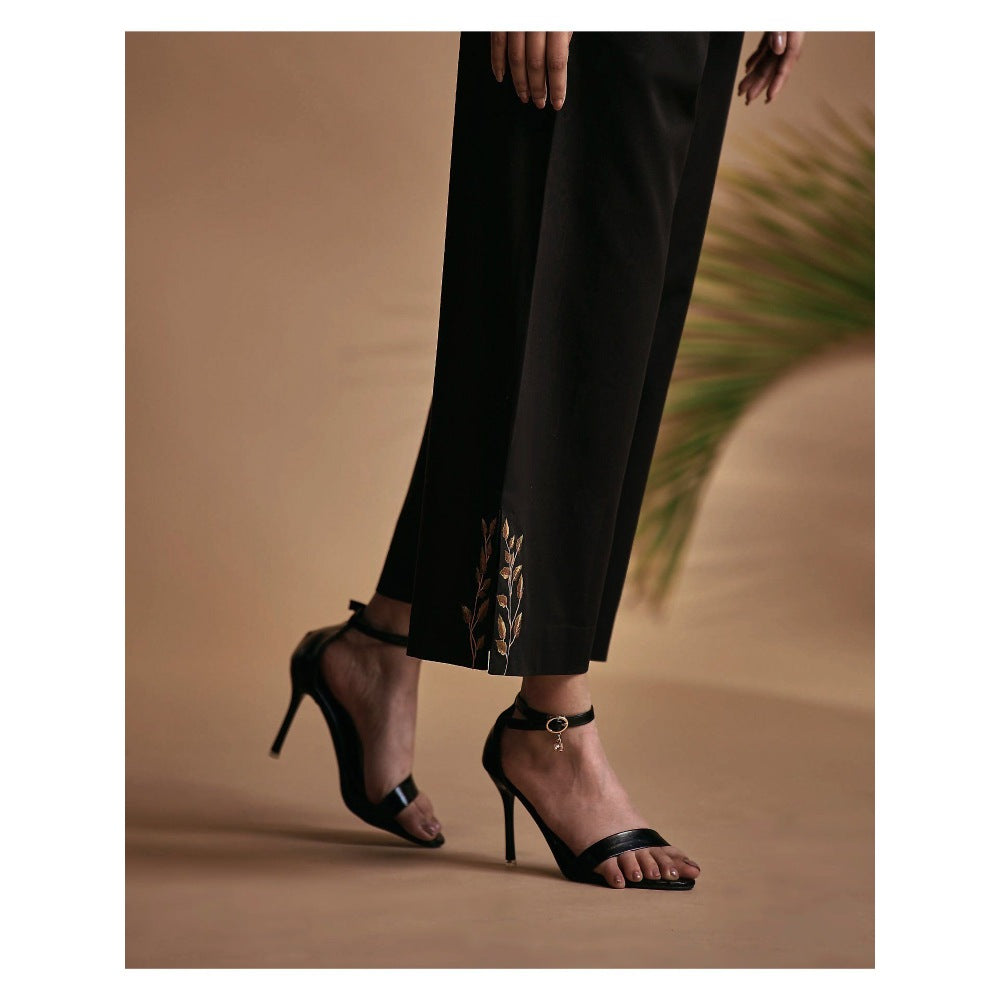 ORIGANI Black Deer In Bloom Pant