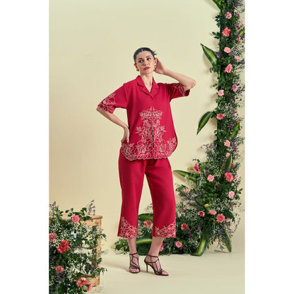 ORIGANI Red Amara Shirt