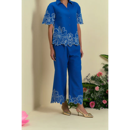 ORIGANI Blue Evaya Pant