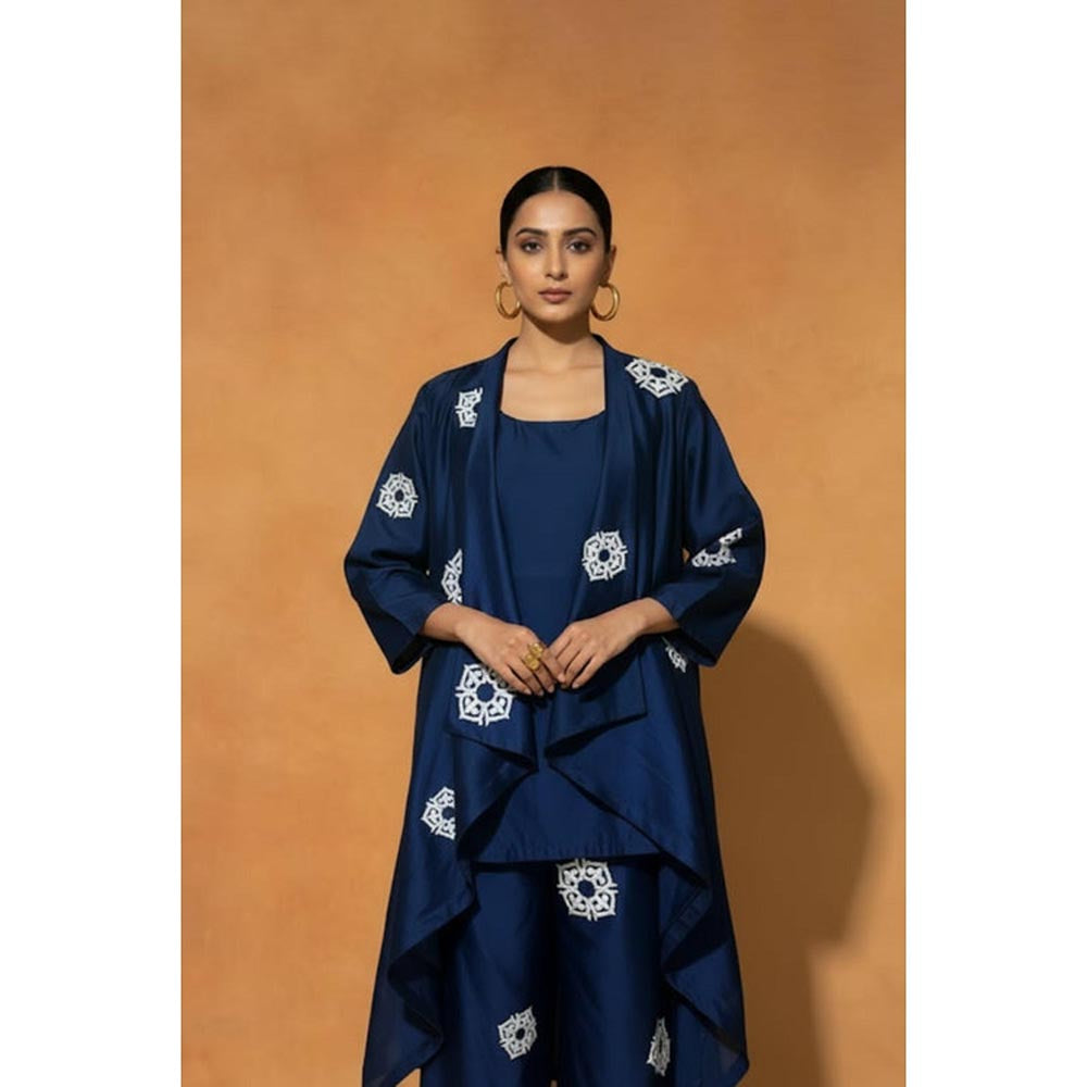 ORIGANI Blue Celestial Top with Pant and Jacket