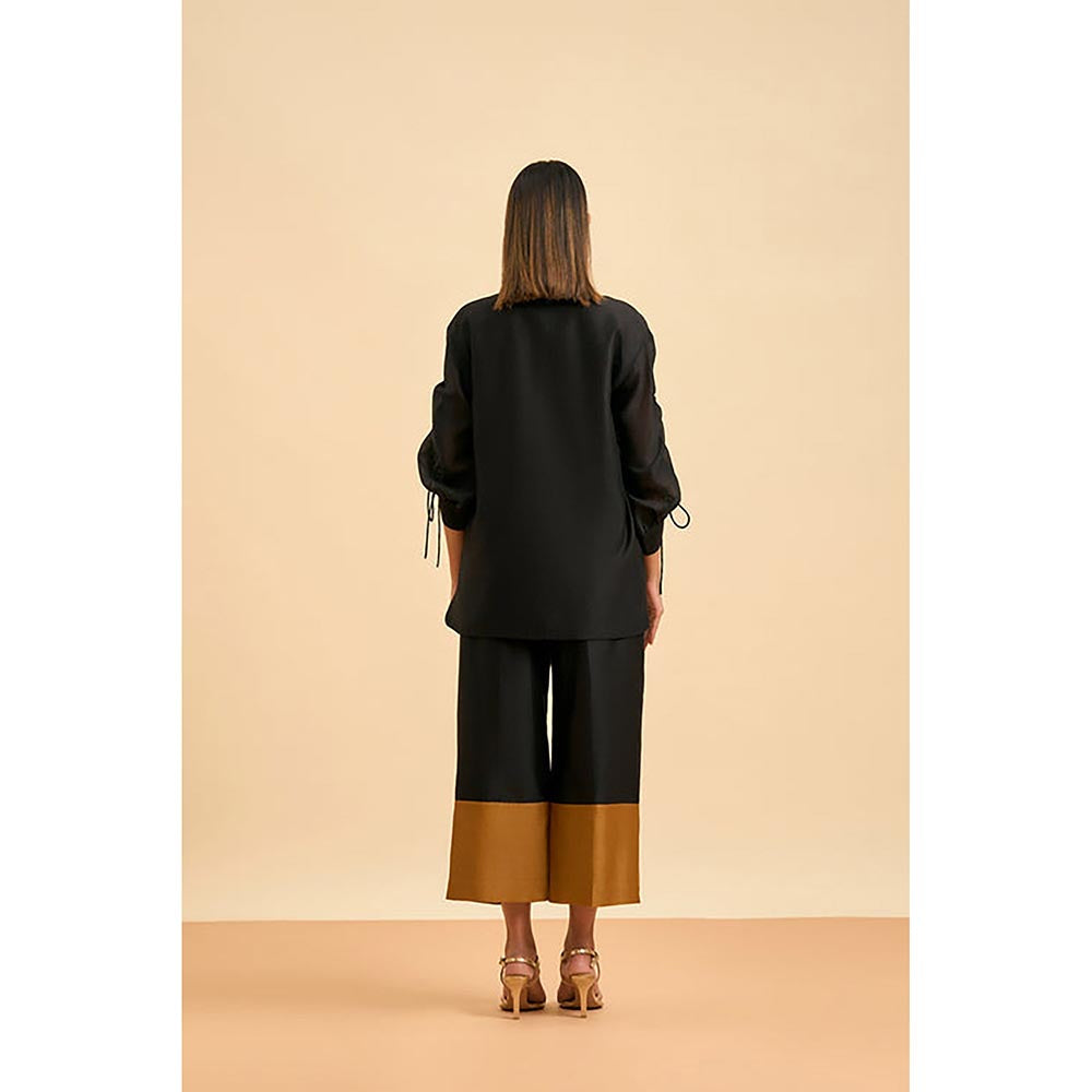 ORIGANI Black Ginkgo Black Shirt