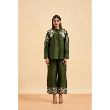 ORIGANI Olive Grove Green Shirt