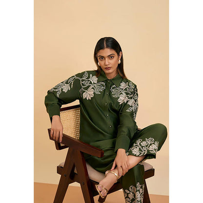 ORIGANI Olive Grove Green Shirt