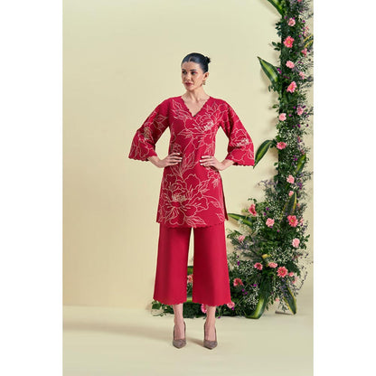 ORIGANI Red Nira Kurti