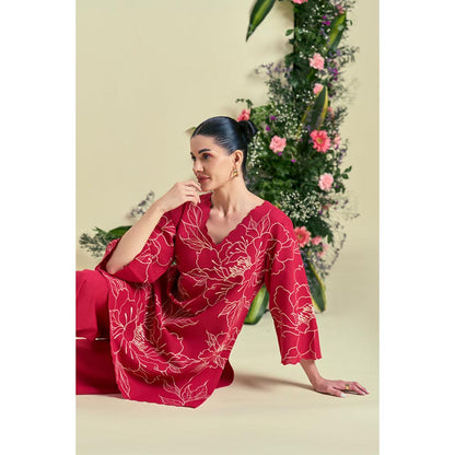 ORIGANI Red Nira Kurti