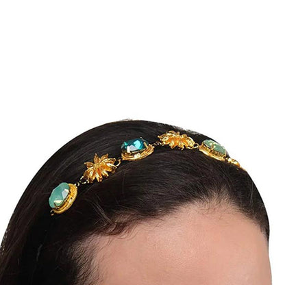 ORNAMAAS Jade Green Star Anise Hair Bands