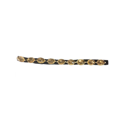 ORNAMAAS Gold Gun Metal Hexagun Hair Band