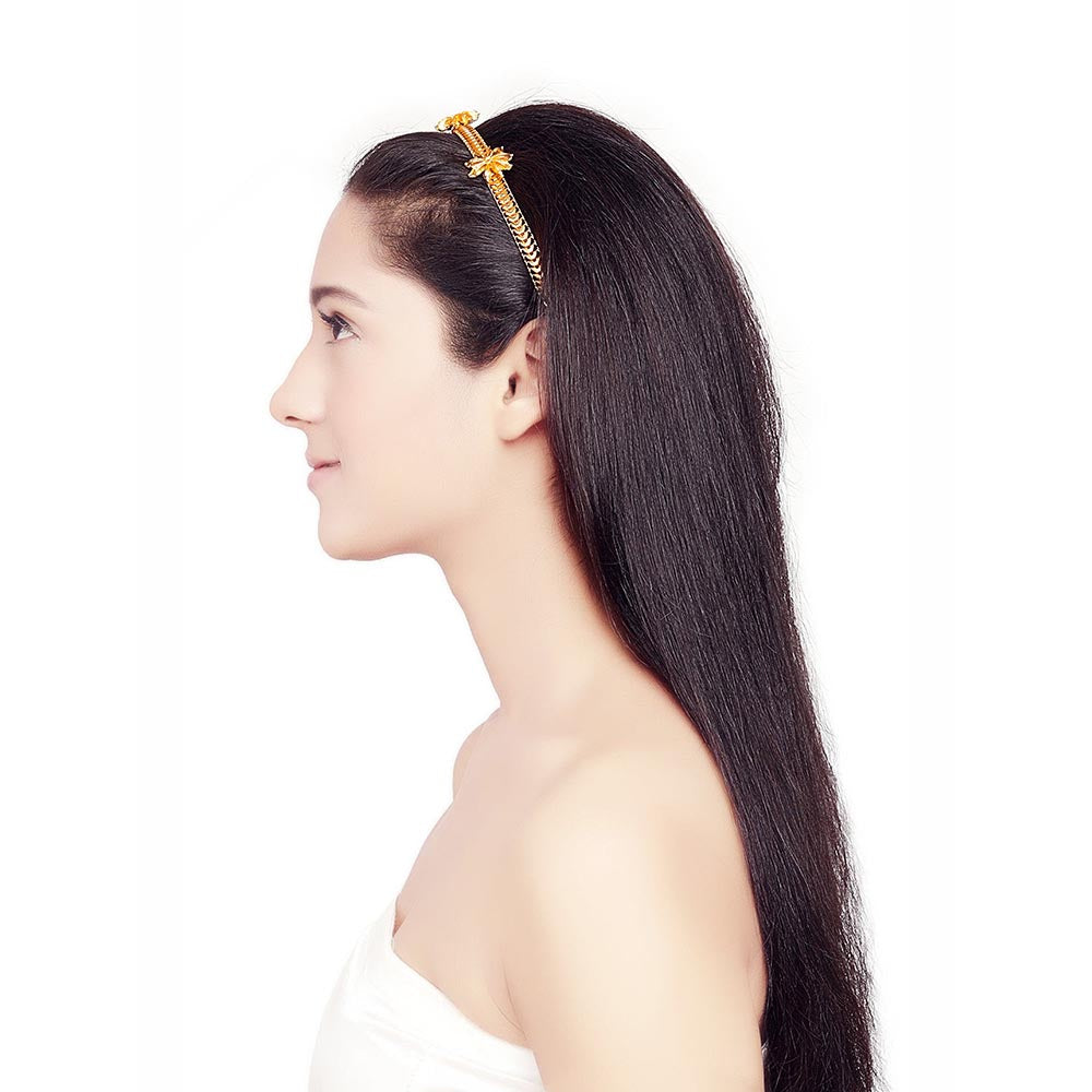 ORNAMAAS Gold Star Anise Chain Hair Band