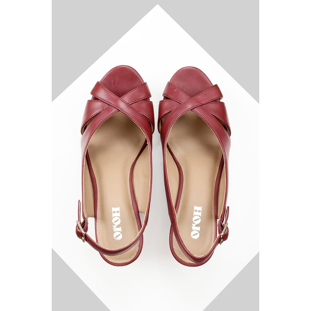 Oroh Segovia Maroon Heels