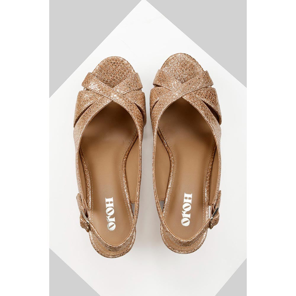 Oroh Segovia Gold Heels