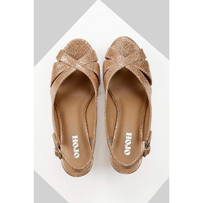 Oroh Segovia Gold Heels