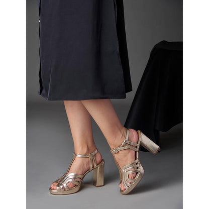 Oroh Tarifa Gold Heels