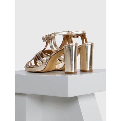 Oroh Tarifa Gold Heels
