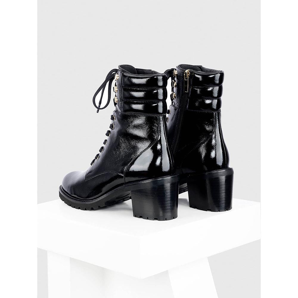 Oroh Cordon Black Casual Boots