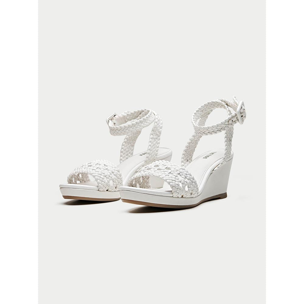 Oroh White Empoli Heel Sandals