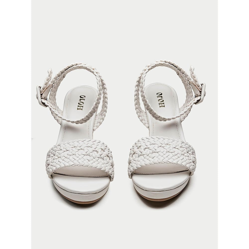 Oroh White Empoli Heel Sandals