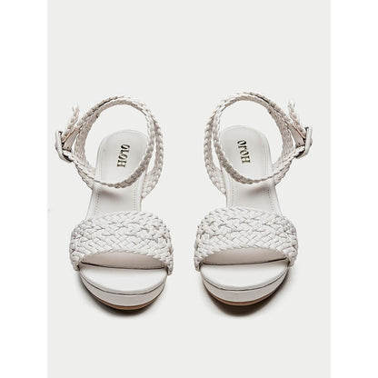Oroh White Empoli Heel Sandals