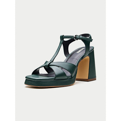 Oroh Green Imperia Heel Sandals