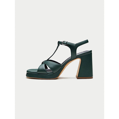 Oroh Green Imperia Heel Sandals