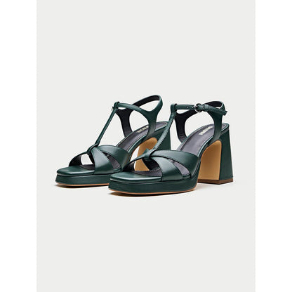 Oroh Green Imperia Heel Sandals
