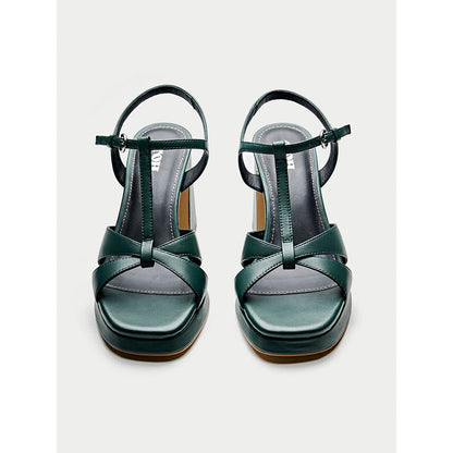 Oroh Green Imperia Heel Sandals