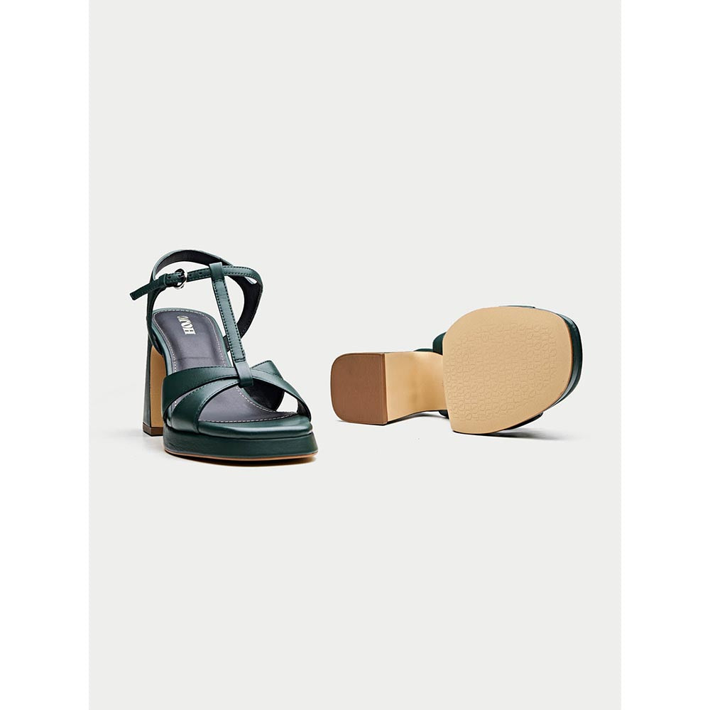 Oroh Green Imperia Heel Sandals
