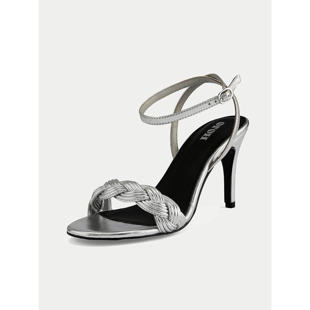Oroh Silver Tarquinia Heel Sandals