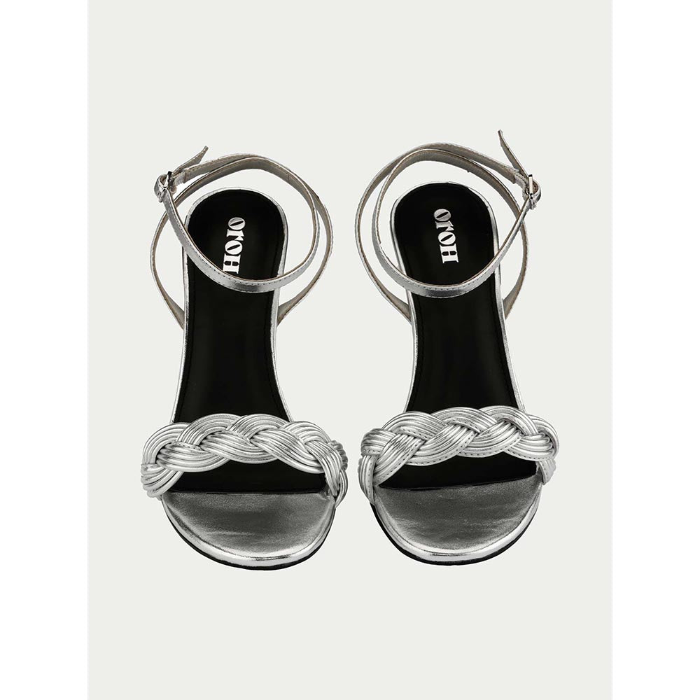 Oroh Silver Tarquinia Heel Sandals