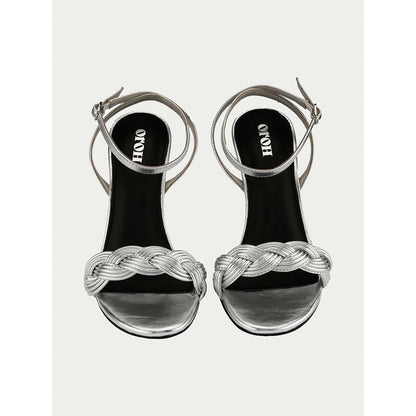Oroh Silver Tarquinia Heel Sandals