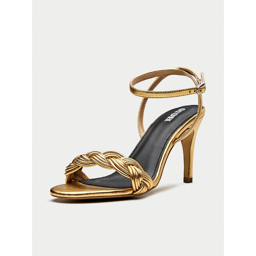 Oroh Gold Tarquinia Heel Sandals