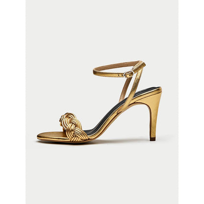 Oroh Gold Tarquinia Heel Sandals