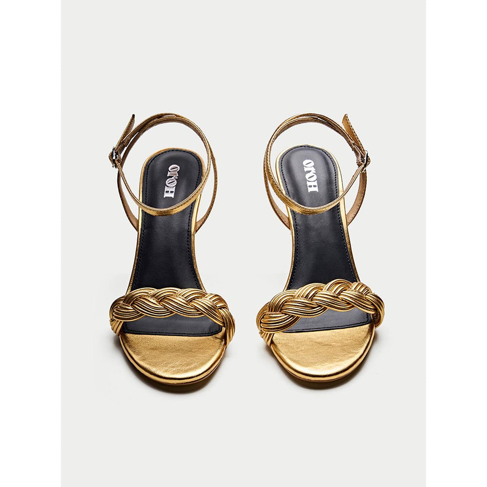 Oroh Gold Tarquinia Heel Sandals
