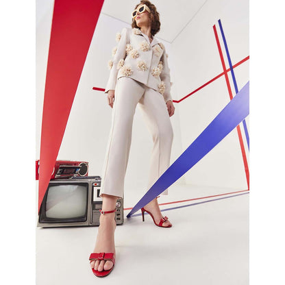 Oroh Red Porto Heel Sandals