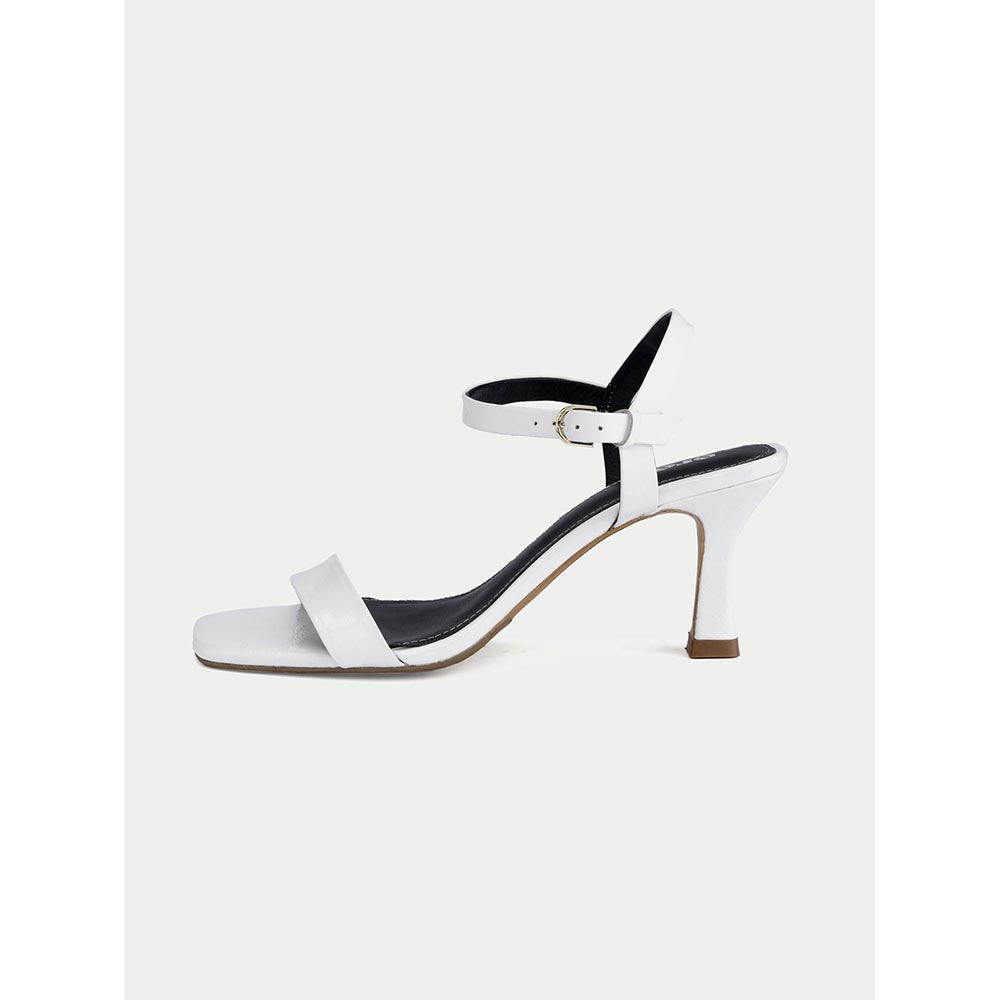 Oroh White Aosta Heel Sandals