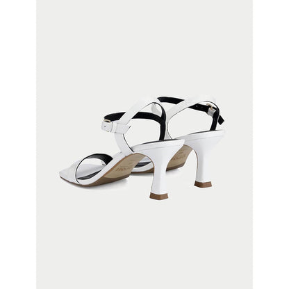 Oroh White Aosta Heel Sandals
