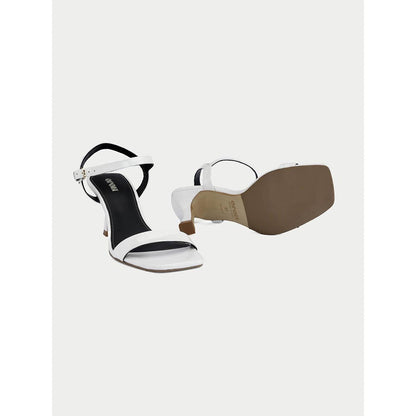 Oroh White Aosta Heel Sandals