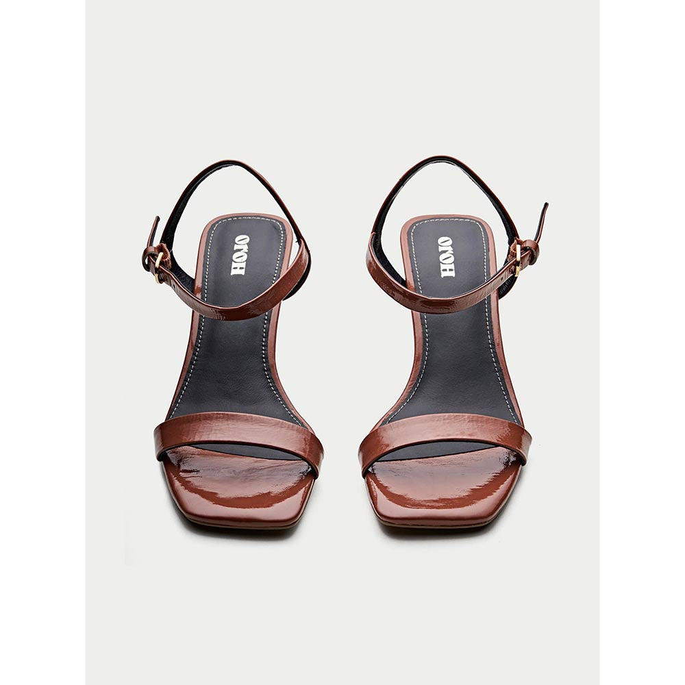 Oroh Brown Aosta Heel Sandals