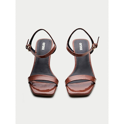 Oroh Brown Aosta Heel Sandals