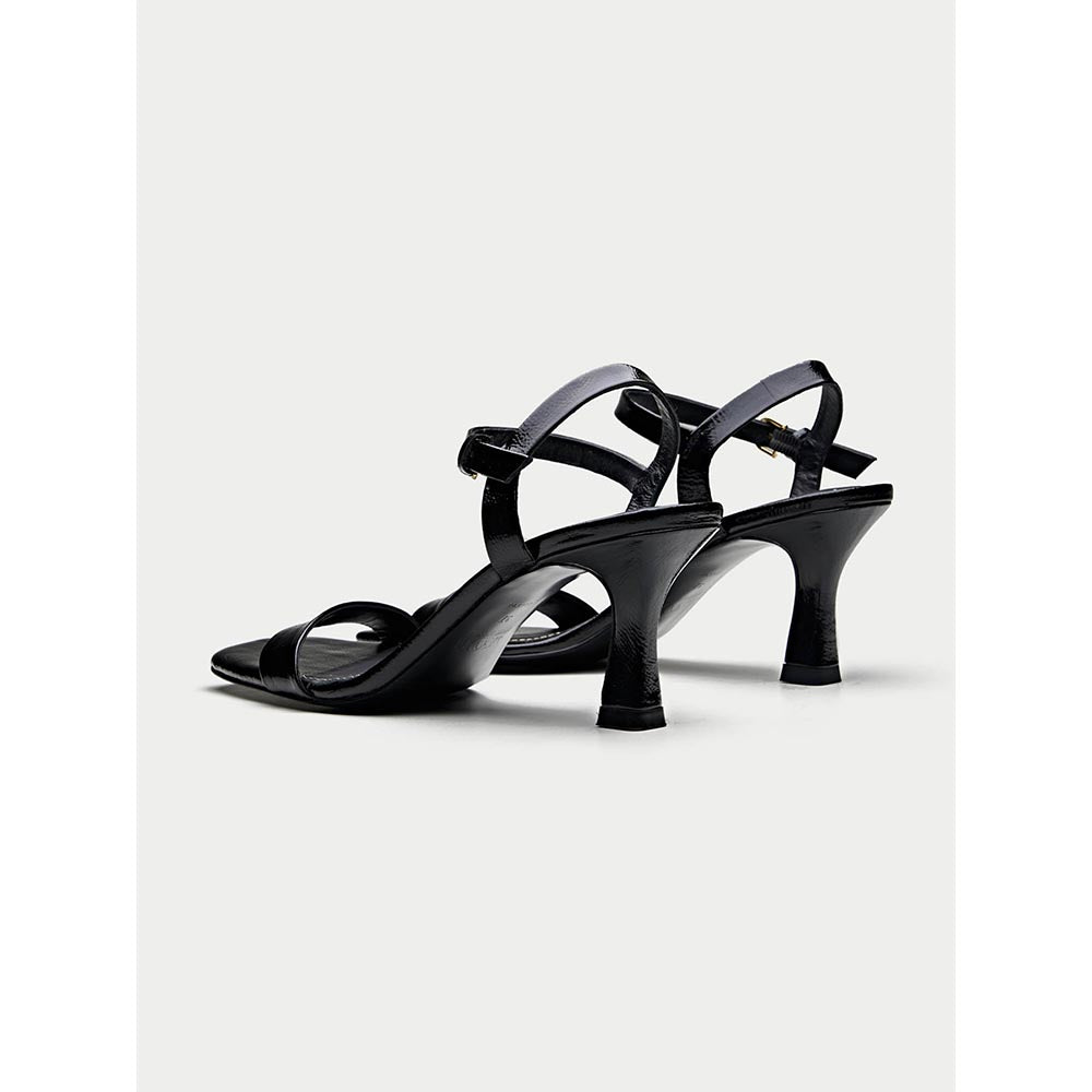 Oroh Black Aosta Heel Sandals