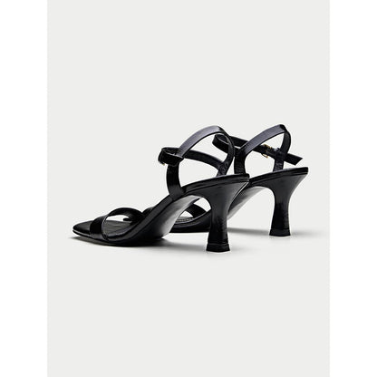 Oroh Black Aosta Heel Sandals