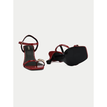 Oroh Red Vic Heel Sandals