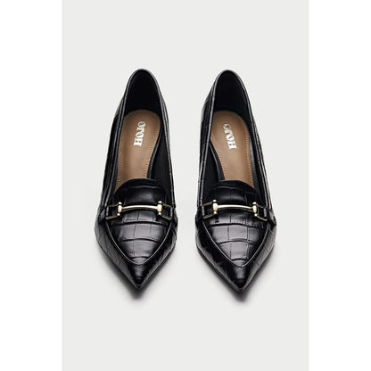 Oroh Pistoia Black Pump Heels