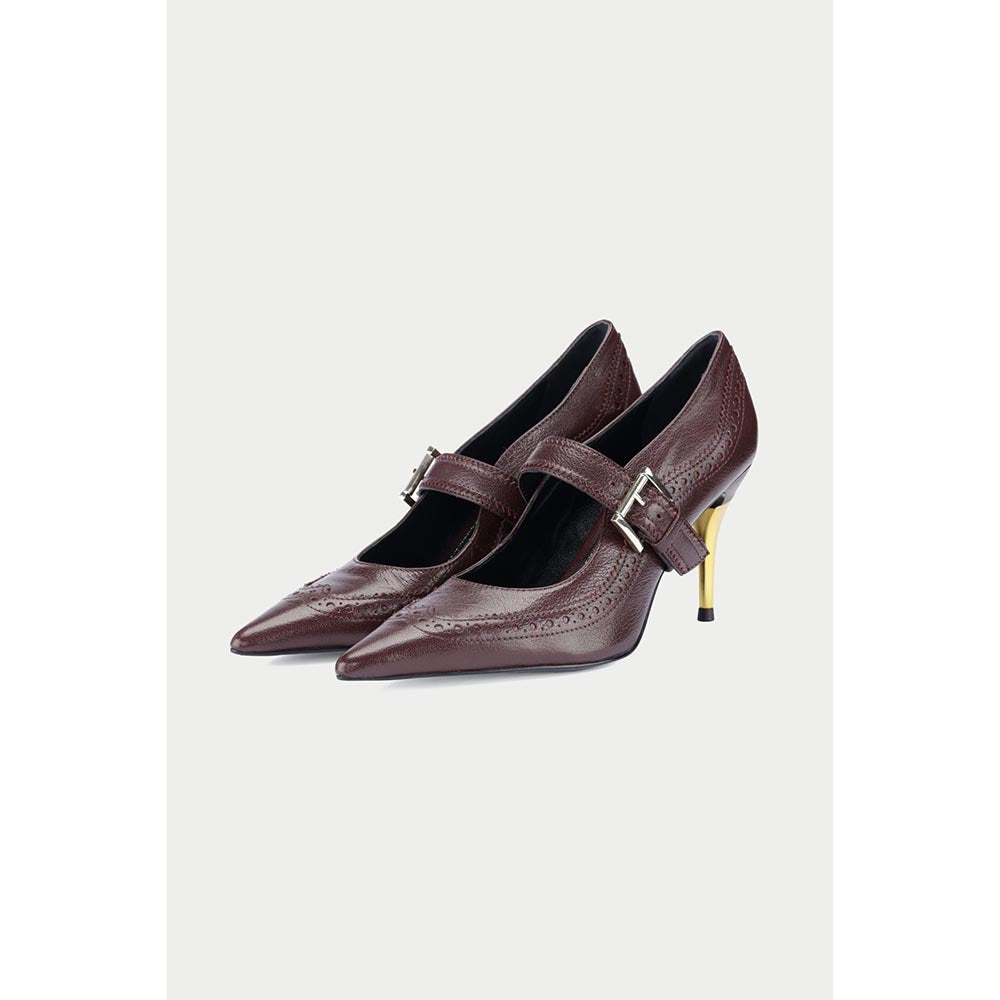 Oroh Ceuta Maroon Pump Heels