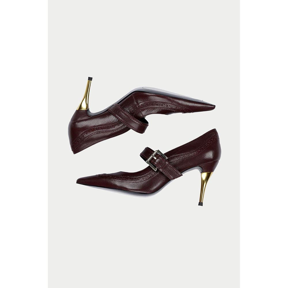 Oroh Ceuta Maroon Pump Heels